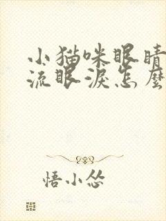 小猫咪眼睛老是流眼泪怎么回事