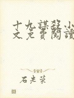 十九谋杀小叙全文免费阅读