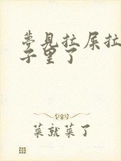 梦见拉屎拉裤兜子里了