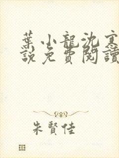 叶小龙沈寒溪小说免费阅读全文无弹窗