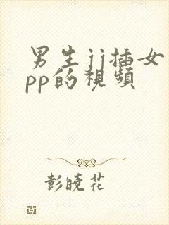 男生jj插女生pp的视频