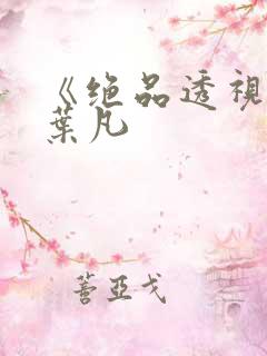 《绝品透视眼》叶凡