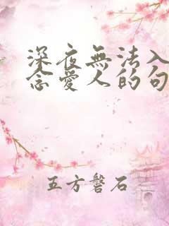 深夜无法入睡想念爱人的句子