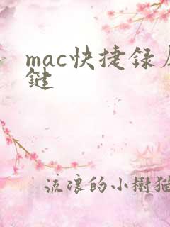 mac快捷录屏键