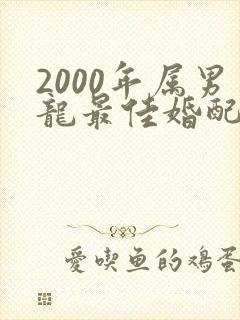 2000年属男龙最佳婚配属相