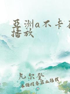 亚洲a不卡在线播放