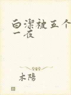 白洁被五个人玩一夜