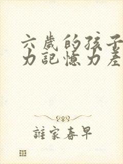 六岁的孩子注意力记忆力差