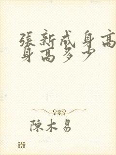 张新成身高真实身高多少