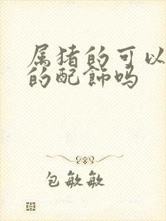 属猪的可以带蛇的配饰吗