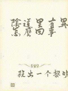 阴道里有异味道怎么回事