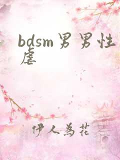 bdsm男男性虐