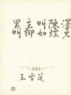 男主叫陈泽女主叫柳如烟免费阅读