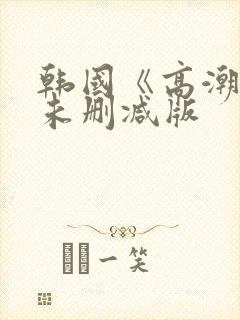 韩国《高潮3》未删减版