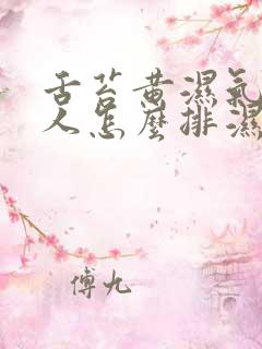 舌苔黄湿气重的人怎么排湿