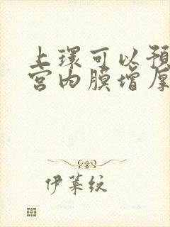 上环可以预防子宫内膜增厚吗