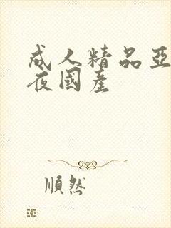 成人精品亚洲午夜国产