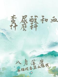 查尿酸和血糖挂什么科