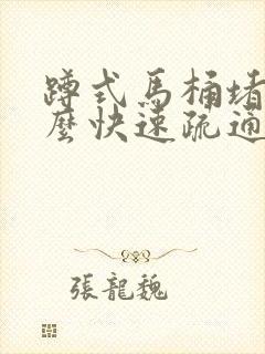 蹲式马桶堵了怎么快速疏通