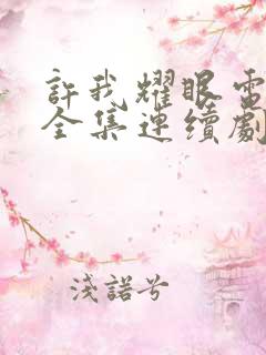 许我耀眼电视剧全集连续剧免费看