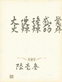 大便后感觉肛门火辣辣的疼