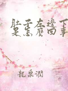 肚子左边下边疼是怎么回事