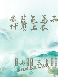 藏蓝色马面裙配什么上衣