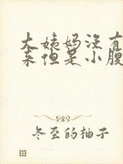 大姨妈没有按时来但是小腹却隐隐的疼