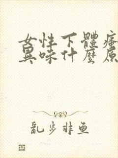 女性下体瘙痒有异味什么原因