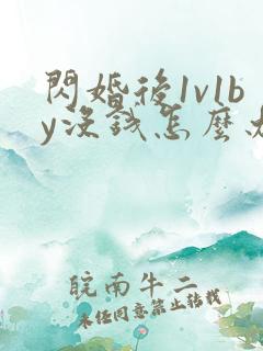 闪婚后1v1by没钱怎么办