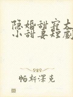 隐婚甜宠大财阀小甜妻短剧