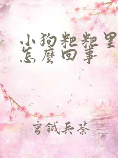 小狗粑粑里有血怎么回事