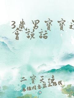 3岁男宝宝还不会说话