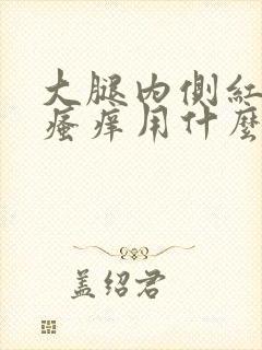 大腿内侧红疙瘩瘙痒用什么药膏好