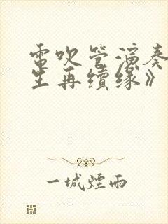 电吹管演奏《来生再续缘》