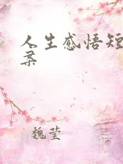 人生感悟短句文案