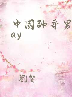 中国帅哥男同gay