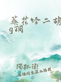 葬花吟二胡曲谱g调