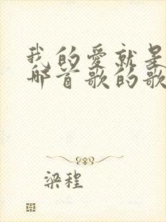 我的爱就是你是哪首歌的歌词