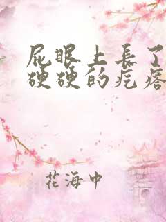 屁眼上长了一个硬硬的疙瘩