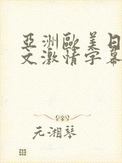 亚洲欧美日韩中文激情字幕