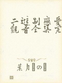 二进制恋爱免费观看全集完整版大结