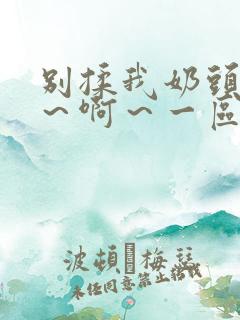 别揉我奶头～嗯～啊～一区二区