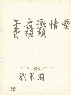 午夜激情爱爱免费视频