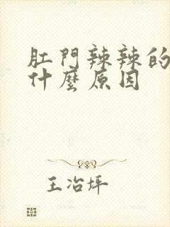 肛门辣辣的痛是什么原因