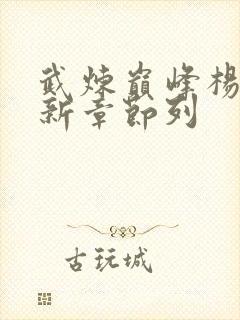 武炼巅峰杨开最新章节列