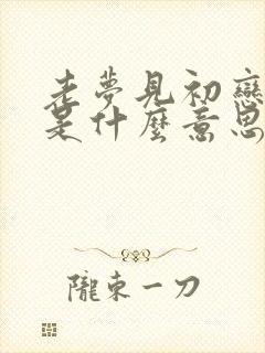 老梦见初恋男友是什么意思