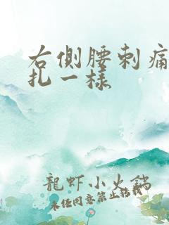 右侧腰刺痛感针扎一样