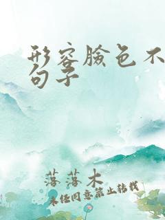 形容脸色不好的句子