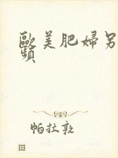 欧美肥妇另类视频